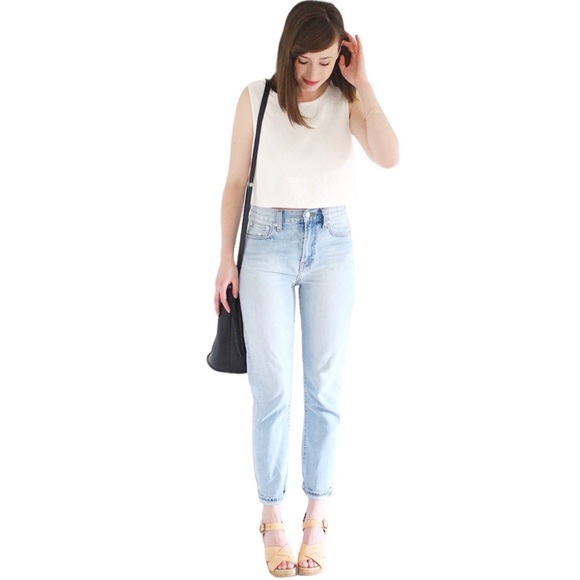 Madewell Sky Blue High Rise Jeans - Picture 1 of 10